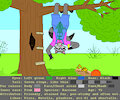 Tree-hanging, leaky, thickly-padded coon by FoxWolfie