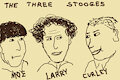 Quick 6 Minute Doodle of The Three Stooges