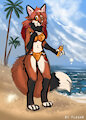 On the beach