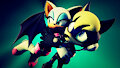Rouge and Topaz by donutmario