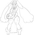 Shiny Sexy Lopunny by KiyoshiFox