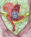 *Art Trade* Muriel Likes to Read - 2006