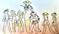 desert school kids and teacher by sylveon69