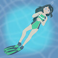 A froggy in the pool