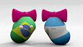 El Brazilball Femenina y el argentinaball femenina by AndersonMiguel2005