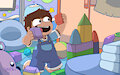 A boy in Playpen