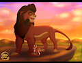 The King and his little friend. (Comission for AdriCueiril) by MakedaLootwood