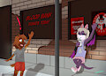 outside the blood bank