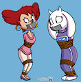 Peg and Toriel in distress by MangaFox156 by Yami2011
