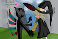 Saya interacting with Haroth by IzumiCulture