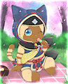 Cat, Dango, CherryBlossom by toruu90