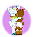 Twin Deer Hugs -By MaruchanBoy-
