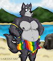 Proud Fat Wolf by FIREWOLF1990