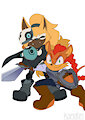 Whisper and Klaue Battlestance by Zeromegas