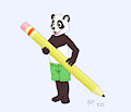 The incredible shrinking panda! by RayKhan