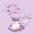 Yrrgakg the Gnoll in a Maid Dress | OC by ZooVKR