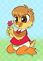 Tulip and a flower -By Pukopop-