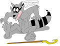 Sly's clothes went poof!