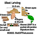 Reference Sheet For Blast Le'wing the Bat