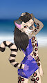 Hannah at the beach by Orinn