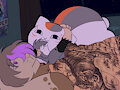 My boyfriend and his 500$ four foot tall Nyanko-sensei