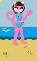 Titaness Sherly at the Beach by Jaredthefox92
