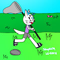 Catching butterfly