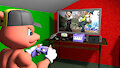 Playing Gamecube