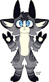 Winter night goat adopt SOLD by loopylamb