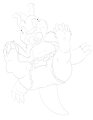 Baby Gabumon *Wanna color it?* by marcleonhardt