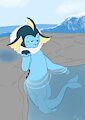 Vaporeon in the tide pools by SillyDragon