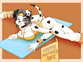 Dottie B. Barking by Momothebunnyarts