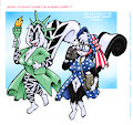 Two Little Patriotic Skunkettes (version 2021)