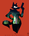 Darkflamewolf Silhouette - By AudioJackal