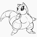 Cheeks the Sandshrew by QueenSaryala