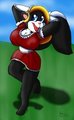 Bubbles the Skunk Maid (colored)