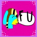 Haha F U! :P by AmberTheHyena