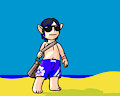 lalafell ready for the beach