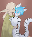 The old man and his kitten by EugeniyBurnt