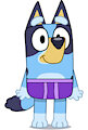 Bluey in Her Purple Underwear by MaxandRubyFan