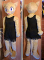 Anthro cat plush, life-size by PixiePandaPlush
