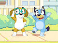 Bluey and Honey by Zaush