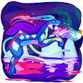 Suicune's Aurora by rainbowchimera