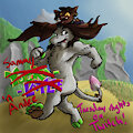 Yooka-Laylee Title Card (lines by Myshu) by crossroadspony