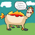 Angry Rapidash by PFGFrankly
