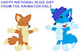 Animator Igor and Astraligor on National Nude Day