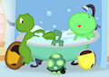 Turtle bath time