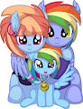 Rainbow Dash's Family - Gold Medal