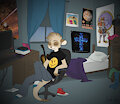 Edwin's room by Meertiggeh