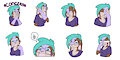[Fursona] Thora - Telegram Stickers #2 by corporealrabbit